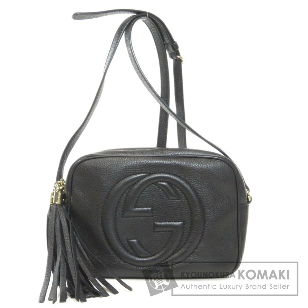 Gucci Soho Disco Shoulder Bag Calfskin Black